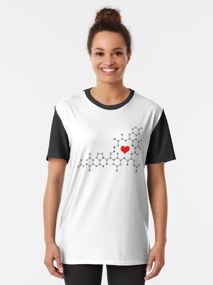Alternate view of Oxytocin White Graphic T-Shirt