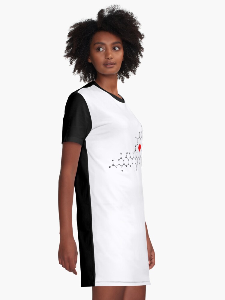Alternate view of Oxytocin White Graphic T-Shirt Dress