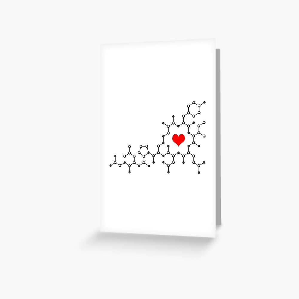 Oxytocin White Greeting Card