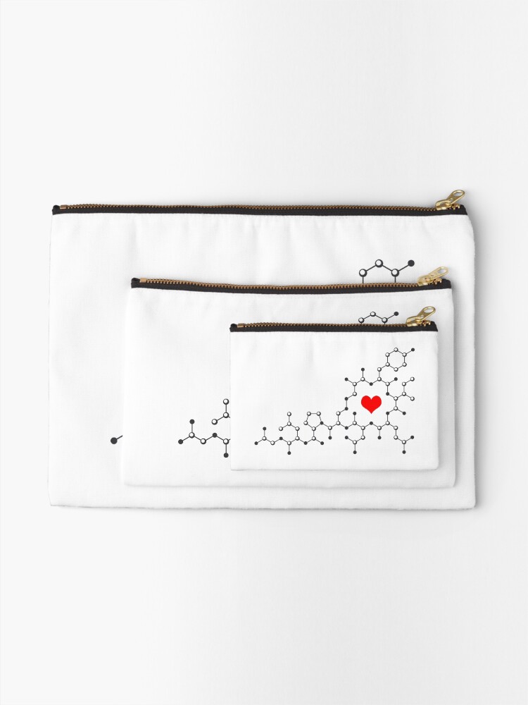 Alternate view of Oxytocin White Zipper Pouch
