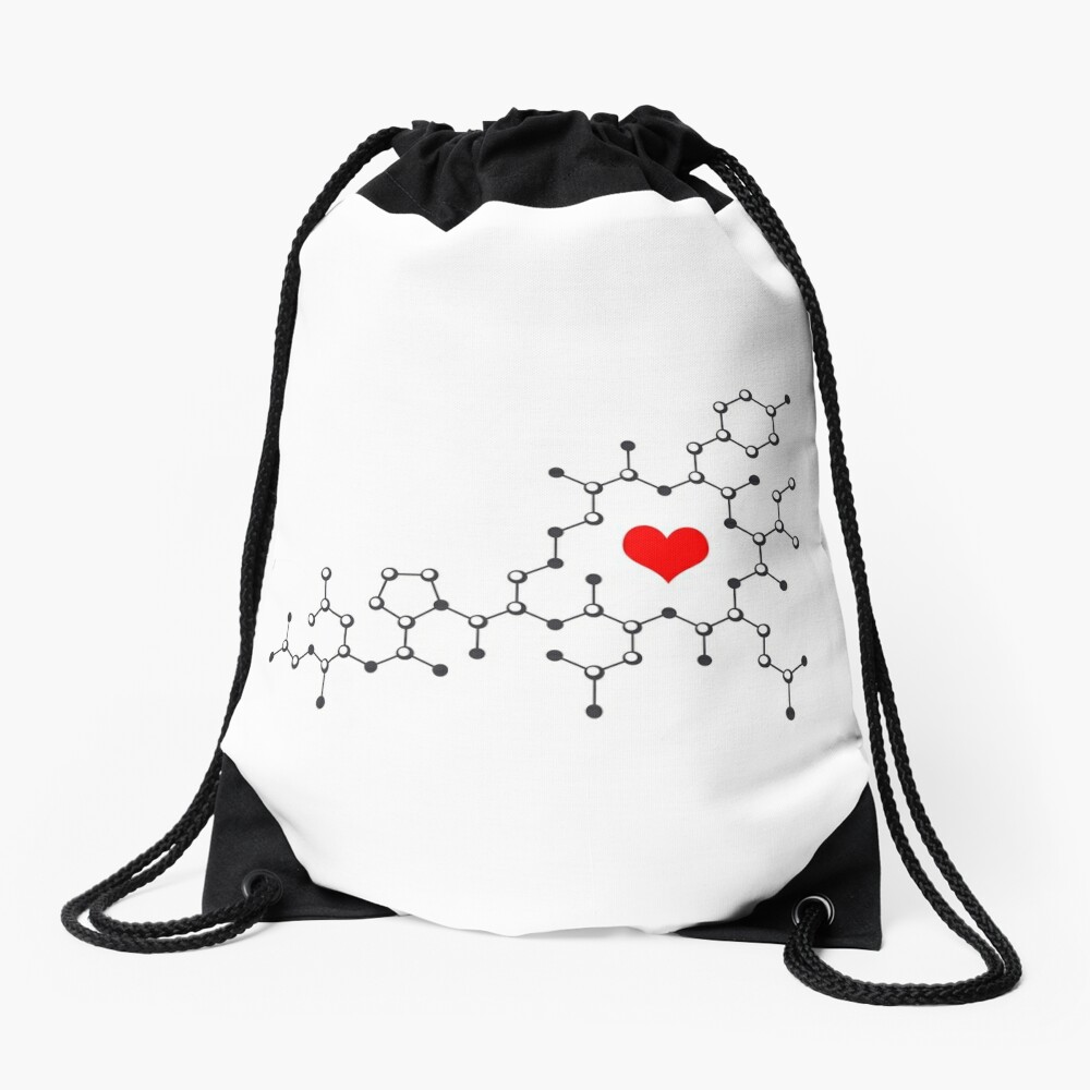 Oxytocin White Drawstring Bag