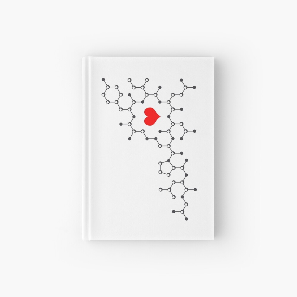 Oxytocin White Hardcover Journal