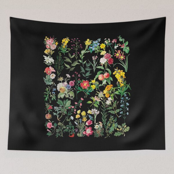 Item preview, Vintage Inspired Flower Botanical Chart T-Shirt designed and sold by Lukifo-Vector.