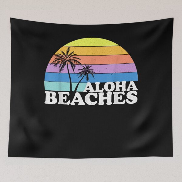 Item preview, Vintage Retro Aloha Beaches Beach Tropical Vacation Gifts T-Shirt designed and sold by Lukifo-Vector.