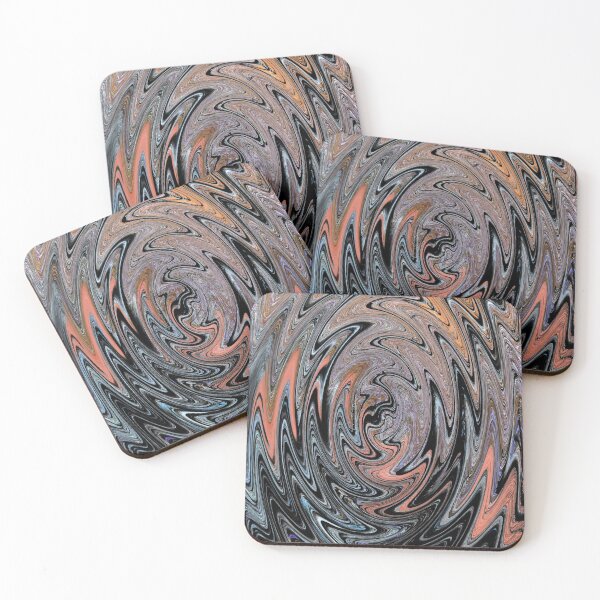 Item preview, A Forest River Dances Through this Abstract Digital Work in Orange designed and sold by BeceroCreations.