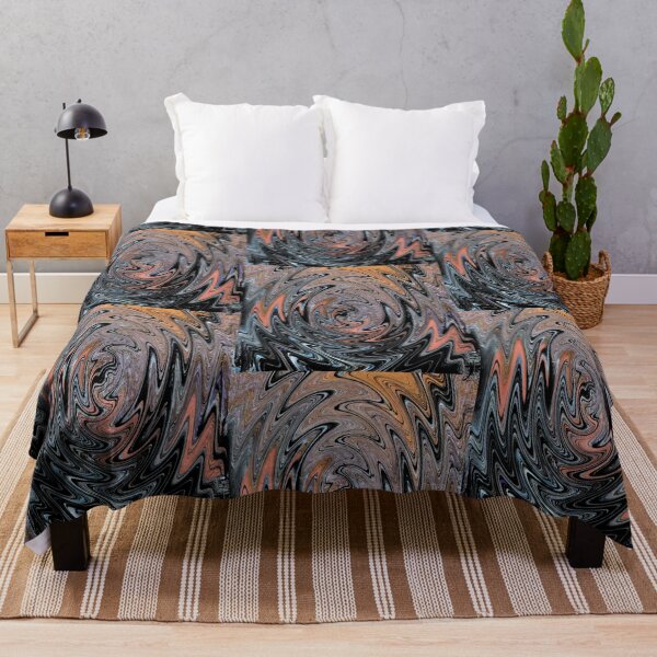 Item preview, A Forest River Dances Through this Abstract Digital Work in Orange designed and sold by BeceroCreations.