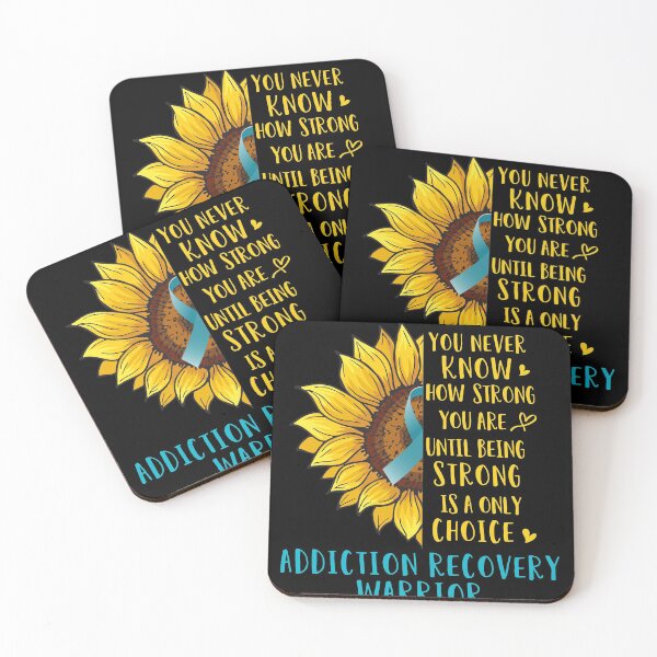 Item preview, Sunflower You Never Know How Strong You Are Addiction Recovery Warrior designed and sold by rechardtee.