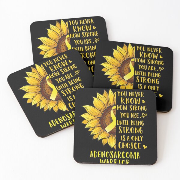 Item preview, Sunflower You Never Know How Strong You Are Adenosarcoma Warrior designed and sold by rechardtee.