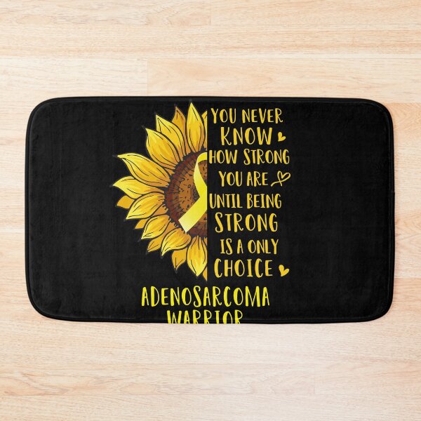 Item preview, Sunflower You Never Know How Strong You Are Adenosarcoma Warrior designed and sold by rechardtee.