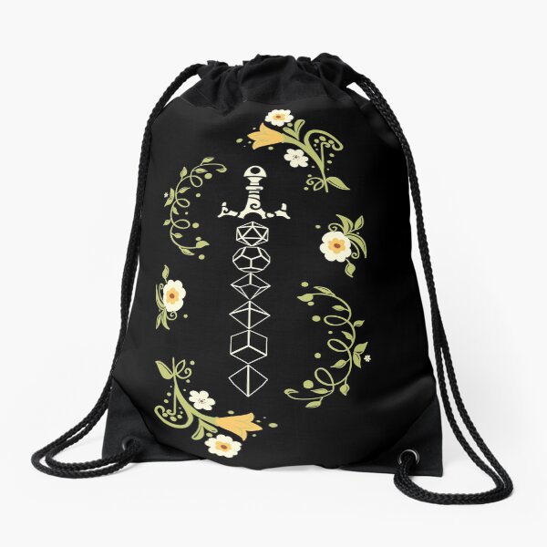 Item preview, Floral Polyhedral Dice Sword designed and sold by pixeptional.
