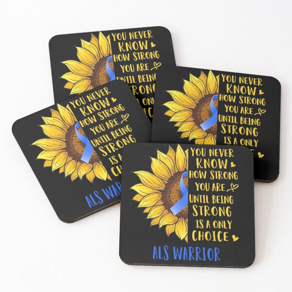 Item preview, Sunflower You Never Know How Strong You Are ALS Warrior designed and sold by rechardtee.