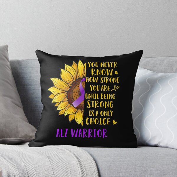 Item preview, Sunflower You Never Know How Strong You Are ALZ Warrior designed and sold by rechardtee.