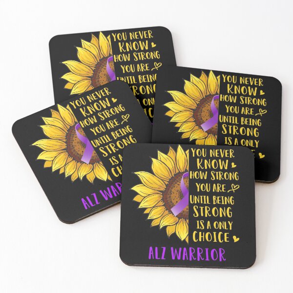 Item preview, Sunflower You Never Know How Strong You Are ALZ Warrior designed and sold by rechardtee.