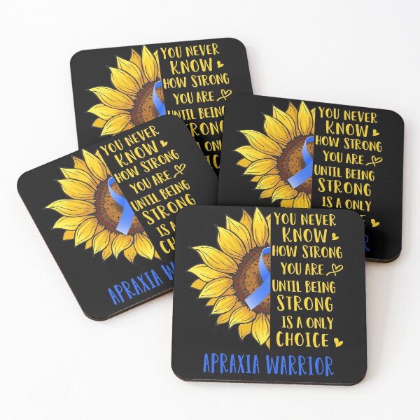 Item preview, Sunflower You Never Know How Strong You Are Apraxia Warrior designed and sold by rechardtee.