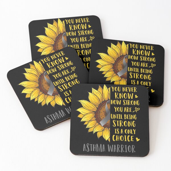 Item preview, Sunflower You Never Know How Strong You Are Asthma Warrior designed and sold by rechardtee.