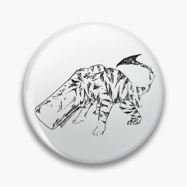 Item preview, Ahab Tiger (Black and White) designed and sold by skullahton.