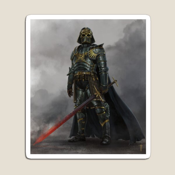 Vista previa del artículo con la obra «Darth Vader medieval», diseñado y vendido por RG.