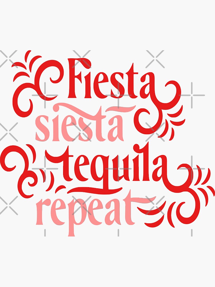 SALE! Fiesta Siesta Tequila Repeat Cinco De Mayo - Set of 10 Cups