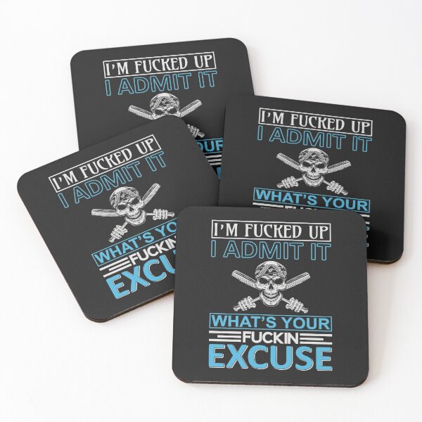 Item preview, I'm Fucked Up, I Admit It-funny gift idea for adults designed and sold by BRtisticDesigns.