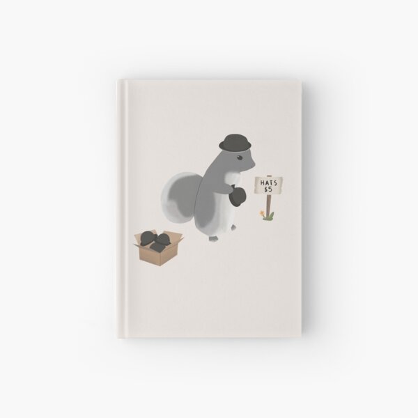 Squirrel Hat Vendor Hardcover Journal