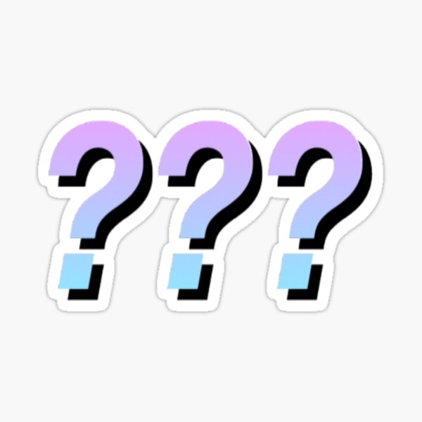 Question Mark' Sticker | Spreadshirt