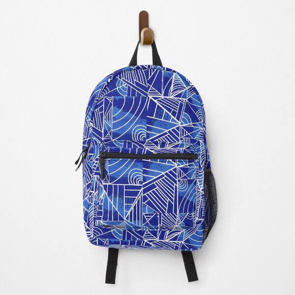 Item preview, Colorful Lines and Shapes - Deep Blue designed and sold by Jasrese.
