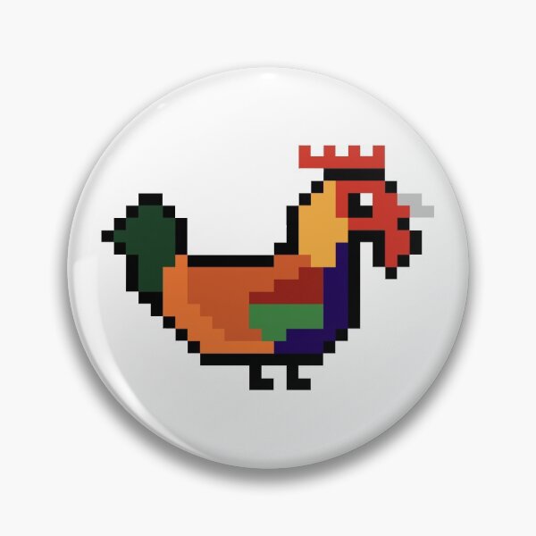 Item preview, Pixel Art Rooster designed and sold by Sauropsida.