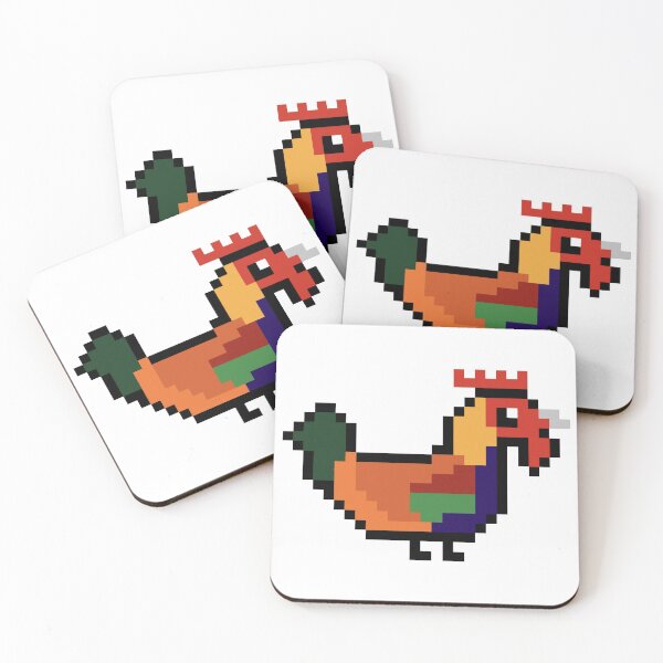 Item preview, Pixel Art Rooster designed and sold by Sauropsida.