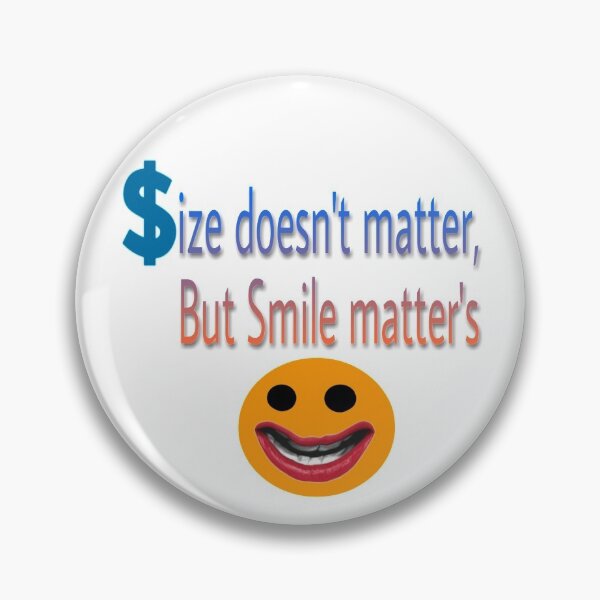 Item preview, Size doesn't matter but smile matter's  designed and sold by 59SHOP24.