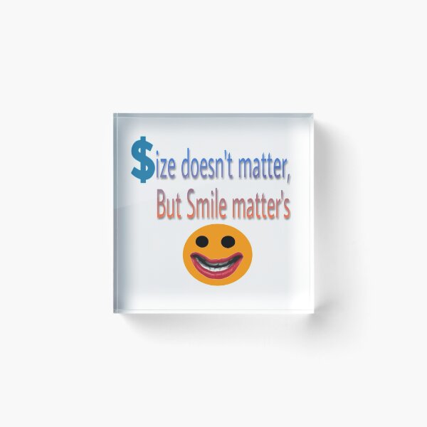 Item preview, Size doesn't matter but smile matter's  designed and sold by 59SHOP24.