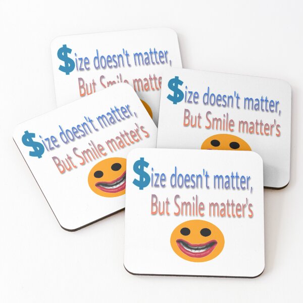Item preview, Size doesn't matter but smile matter's  designed and sold by 59SHOP24.