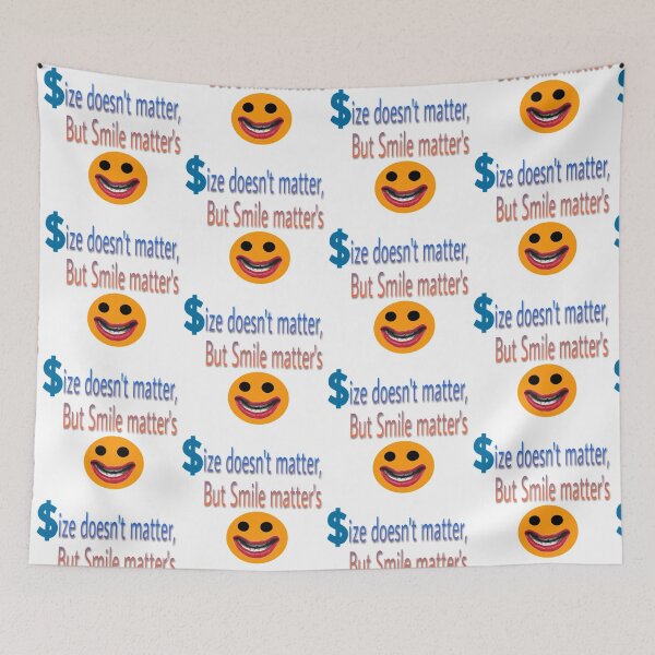 Item preview, Size doesn't matter but smile matter's  designed and sold by 59SHOP24.