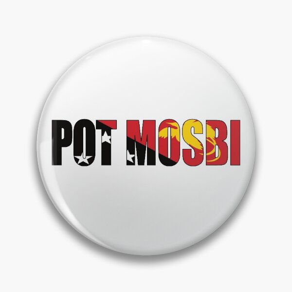 Item preview, Pot Mosbi with Papua New Guinea Flag designed and sold by PNG-pikinini.