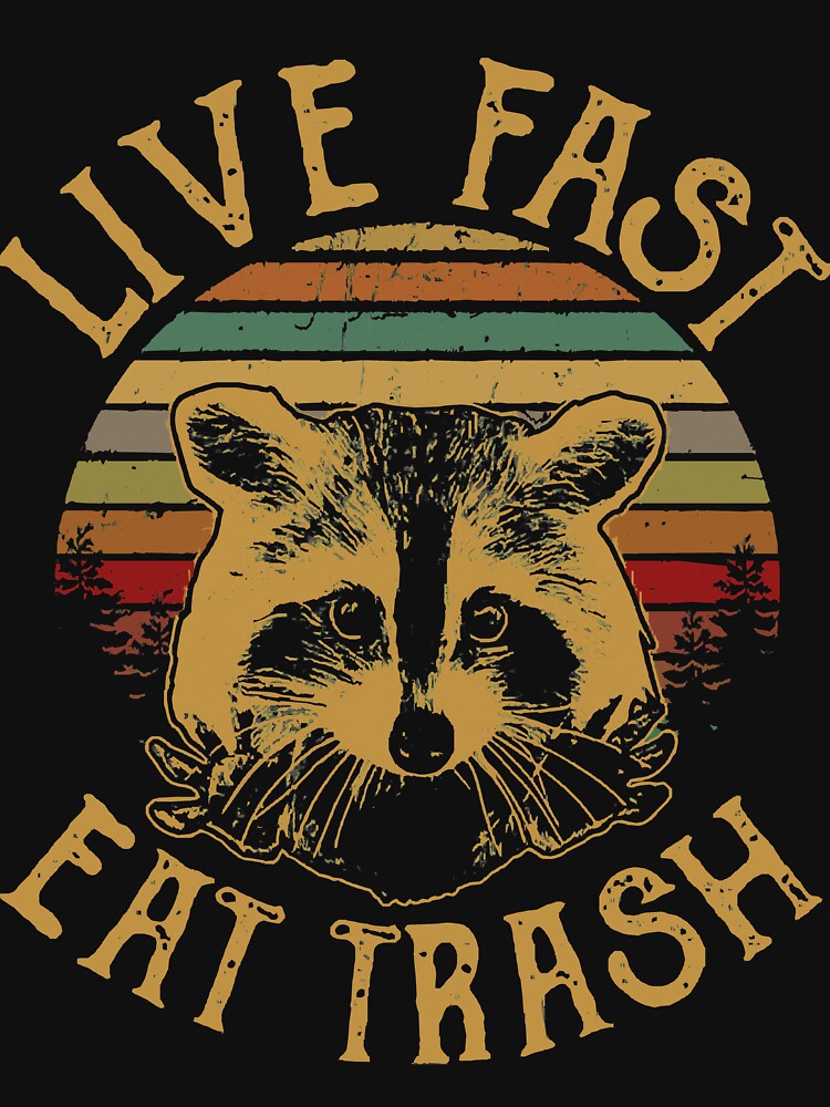 Disover Live Fast Eat Trash | Essential T-Shirt