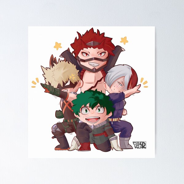 My Hero Academia - Chibi Characters Framed poster