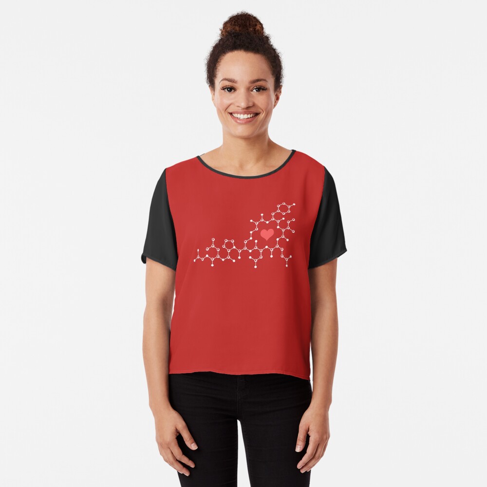 Oxytocin Red Chiffon Top