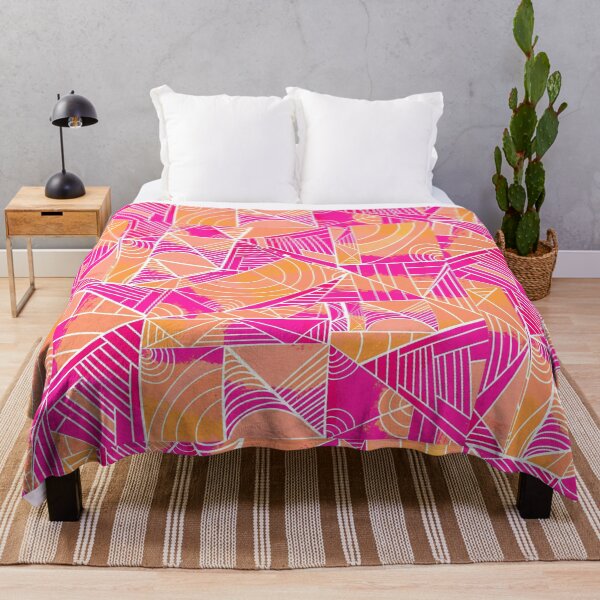 Item preview, Colorful Lines and Shapes - Pink, Yellow, Orange designed and sold by Jasrese.