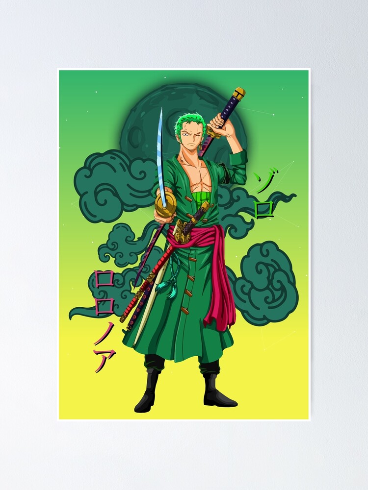 Zoro Haki One Piece Poster By Reelanimedragon Redbubble