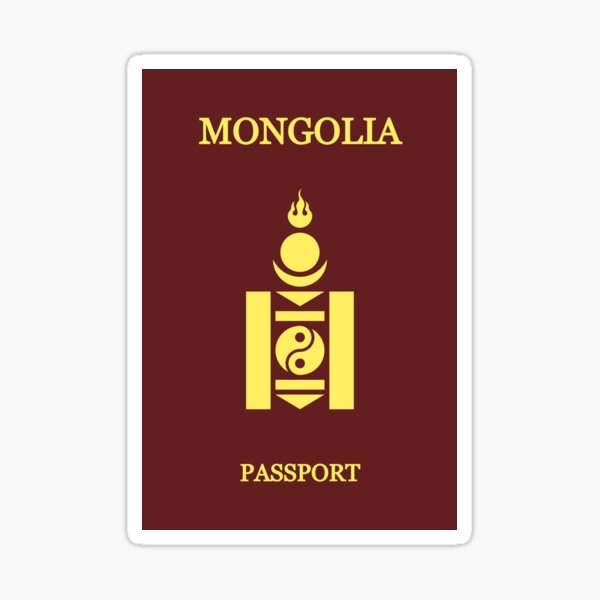 Aperçu de l'œuvre Passeport mongol créée et vendue par Travellerz.