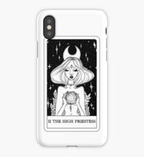 II The High Priestess Tarot Card Design iPhone Case