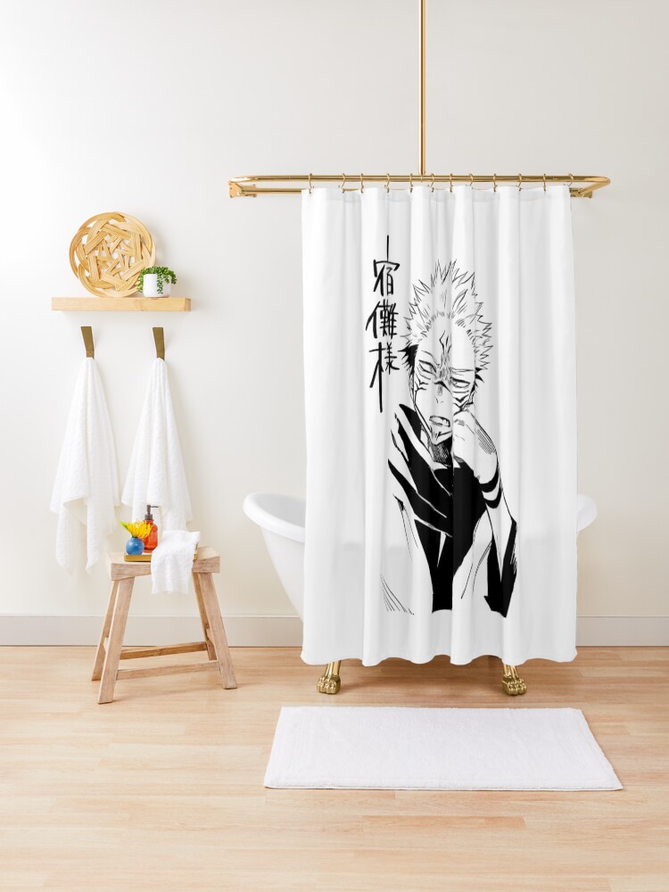 Jujutsu Kaisen Shower Curtain By G Soufiane Redbubble