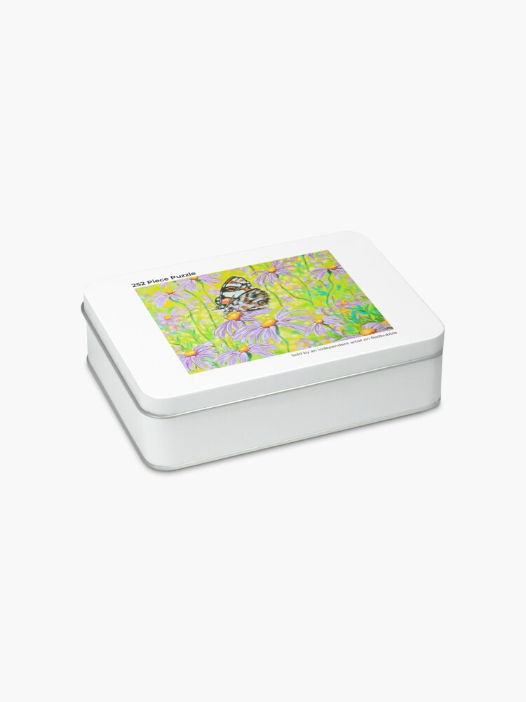 Alternate view of Happiness is a Butterfly Sitting in a Flower Patch Jigsaw Puzzle