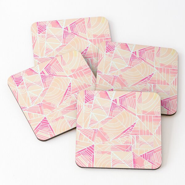 Item preview, Colorful Lines and Shapes - Light Pink designed and sold by Jasrese.