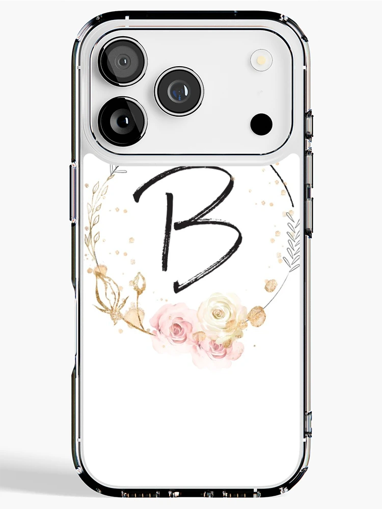 Thumbnail 1 of 5, iPhone Case, Letter B - Roses designed and sold by Rionda.
