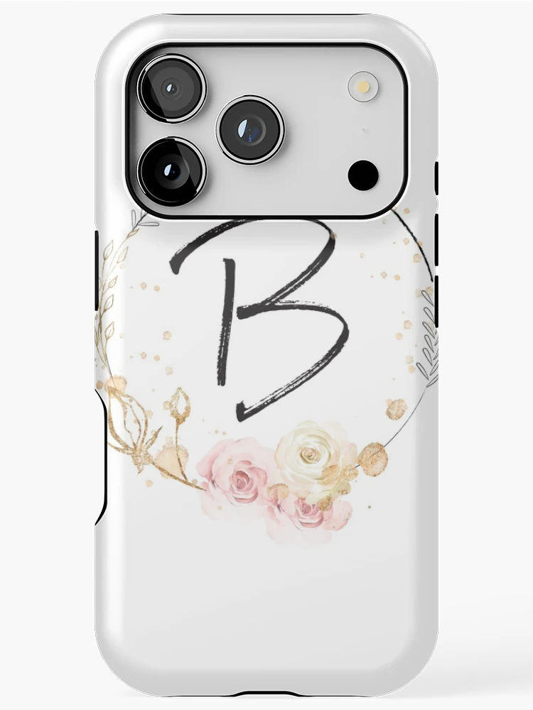 Thumbnail 1 of 4, iPhone Case, Letter B - Roses designed and sold by Rionda.