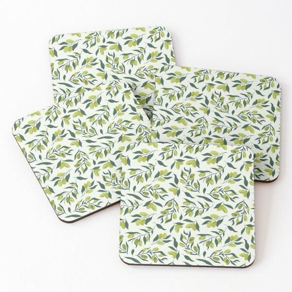 Item preview, Olive pattern, olives pattern, green olives face mask, green pattern mask, green leaves mask, italian, greek, spanish, olives pattern face mask, vegan face mask designed and sold by Crocozen.