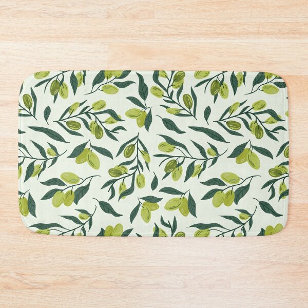 Item preview, Olive pattern, olives pattern, green olives face mask, green pattern mask, green leaves mask, italian, greek, spanish, olives pattern face mask, vegan face mask designed and sold by Crocozen.