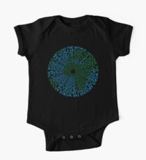 Around the World - Blue, Green One Piece - Short Sleeve