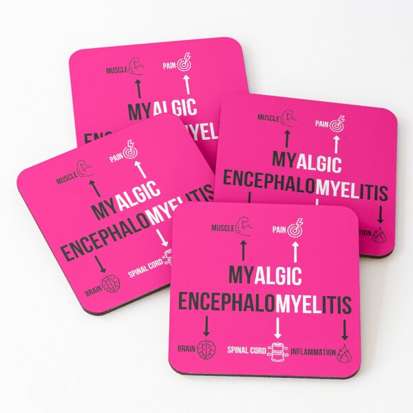 Item preview, ME/CFS Awareness: Black and White on Pink Myalgic Encephalomyelitis Definition Diagram designed and sold by Chantelle Spies.