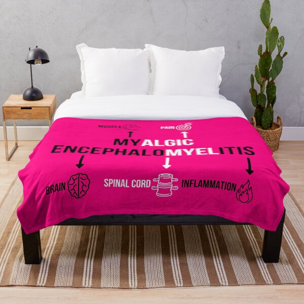 Item preview, ME/CFS Awareness: Black and White on Pink Myalgic Encephalomyelitis Definition Diagram  designed and sold by Chantelle  Spies.